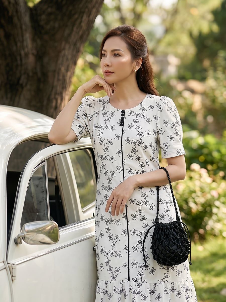  HẠNH-Đầm Kiểu NT Chất Liệu Linen 6615/6.207 