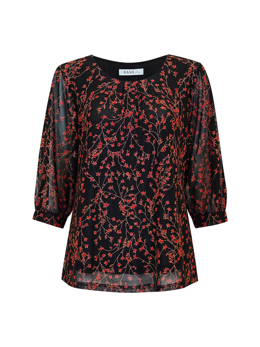  HẠNH - Áo kiểu chất liệu thun lưới 84138/6.39 