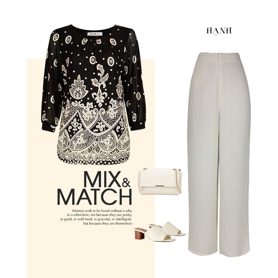  HẠNH - Áo kiểu cổ tròn chất liệu thun lưới 84168/5.352 