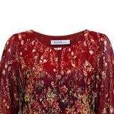  HẠNH - Áo kiểu cổ tròn đính ngọc trai tay lỡ chất liệu thun lưới 84168/5.426 