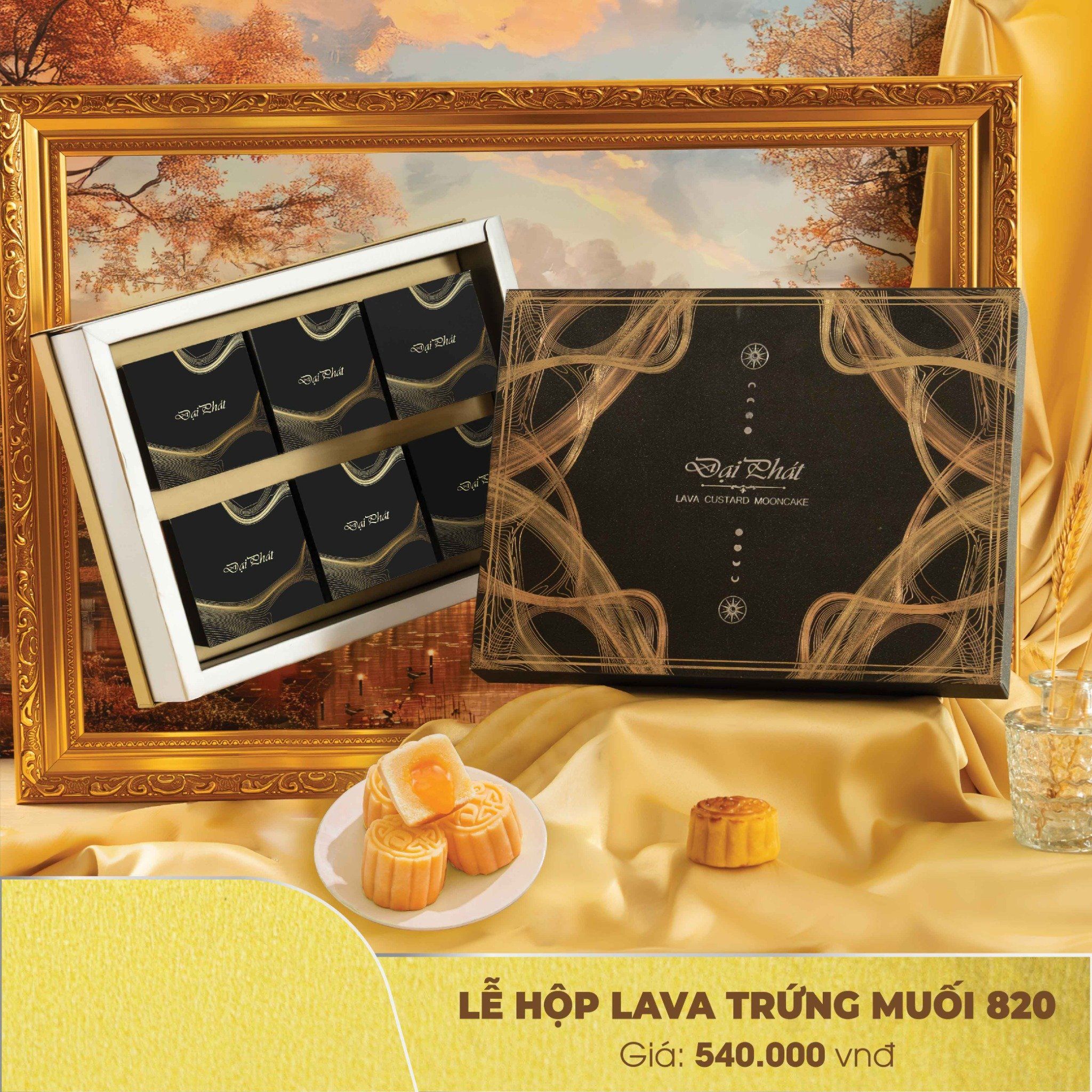  Bánh Trung Thu Đại Phát - Lễ Hộp Lava Trứng muối 820 