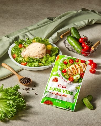  Ức Gà Sous Vide Vị Tiêu Đen 