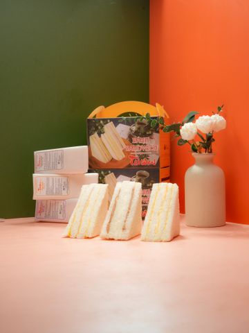 Bánh sandwich Taiwan trứng, phomai, dăm bông 