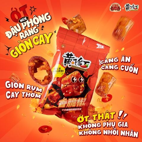  Ớt Mix Đậu Phộng Rang Giòn Cay 36g 