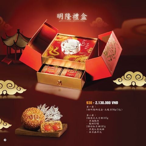  Bánh Trung Thu Đại Phát - Lễ Hộp Minh Long 930 