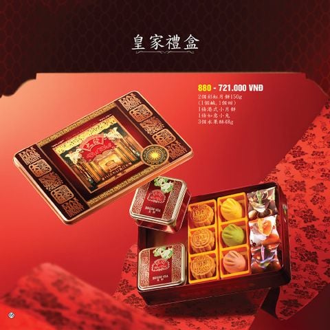  Bánh Trung Thu Đại Phát - Lễ Hộp Hoàng Gia 880 