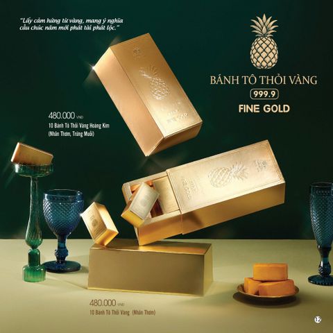  Hộp Bánh Tô Thỏi Vàng Đại Phát 55g - 10 cái 