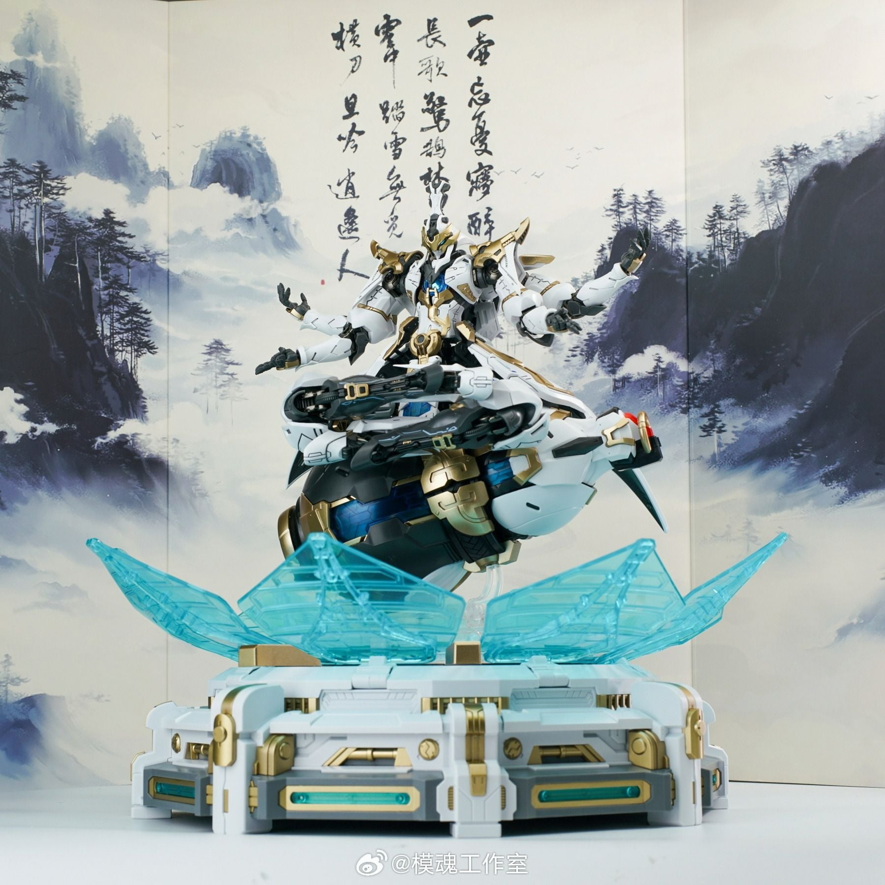  Mô Hình Lắp Ráp 1/100 TIêu Dao Tử | Background có sẵn | Base đi kèm | Khung Kim loại 