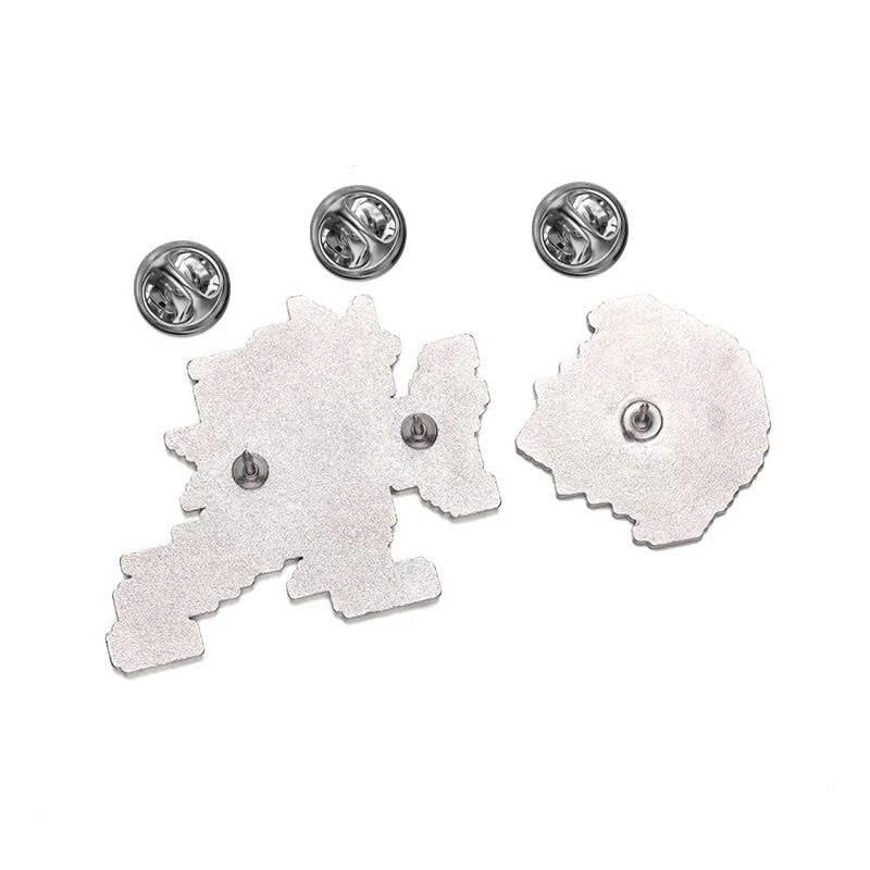  Pin cài Street Fighter nhân vật Ken & Ryu Bắn Chưởng Lực (Combo 2 chiếc nhân vật + chưởng lực) 