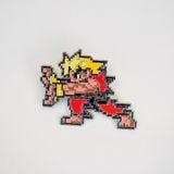  Pin cài Street Fighter nhân vật Ken & Ryu Bắn Chưởng Lực (Combo 2 chiếc nhân vật + chưởng lực) 