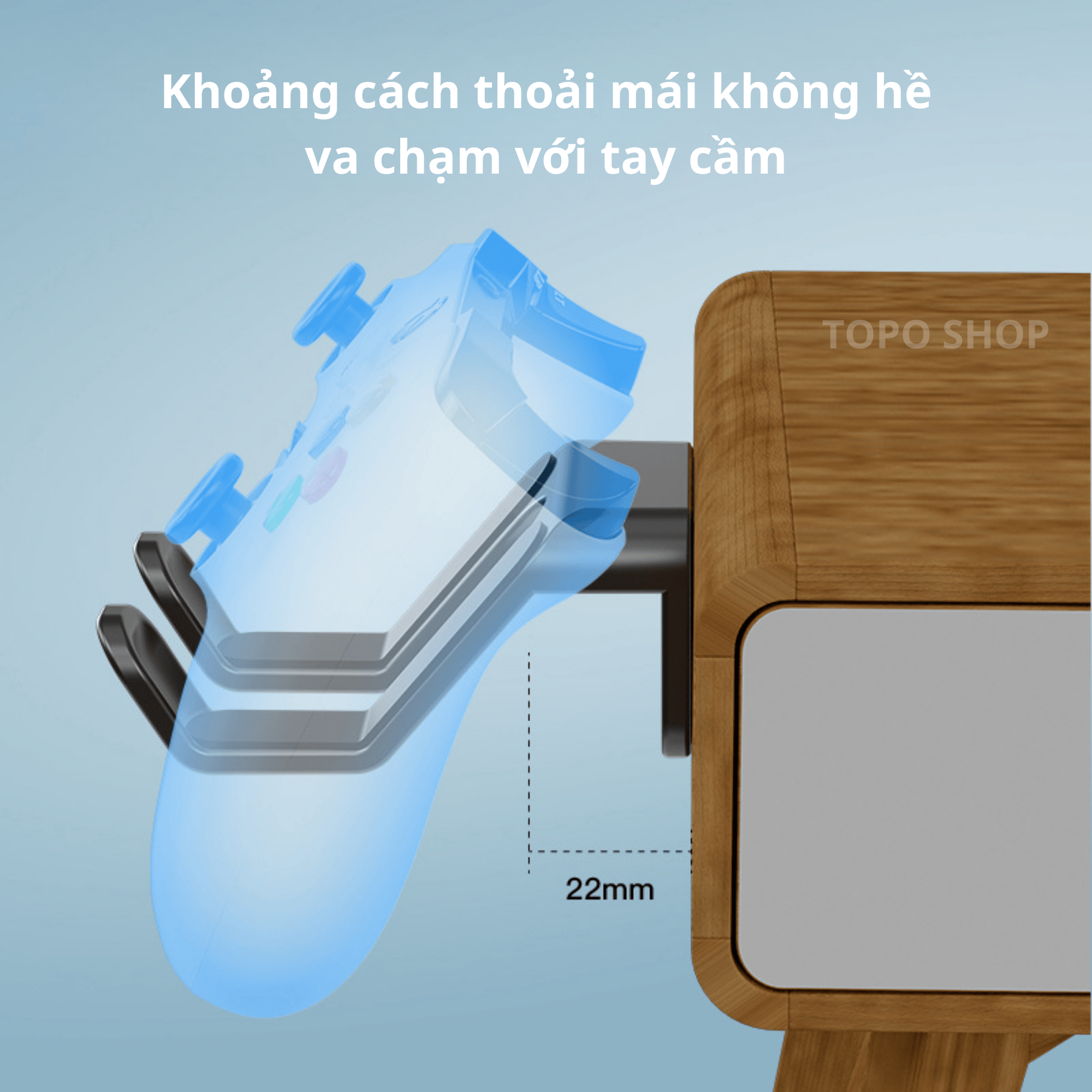  Giá treo gắn tường trưng bày tay cầm chơi game controller 