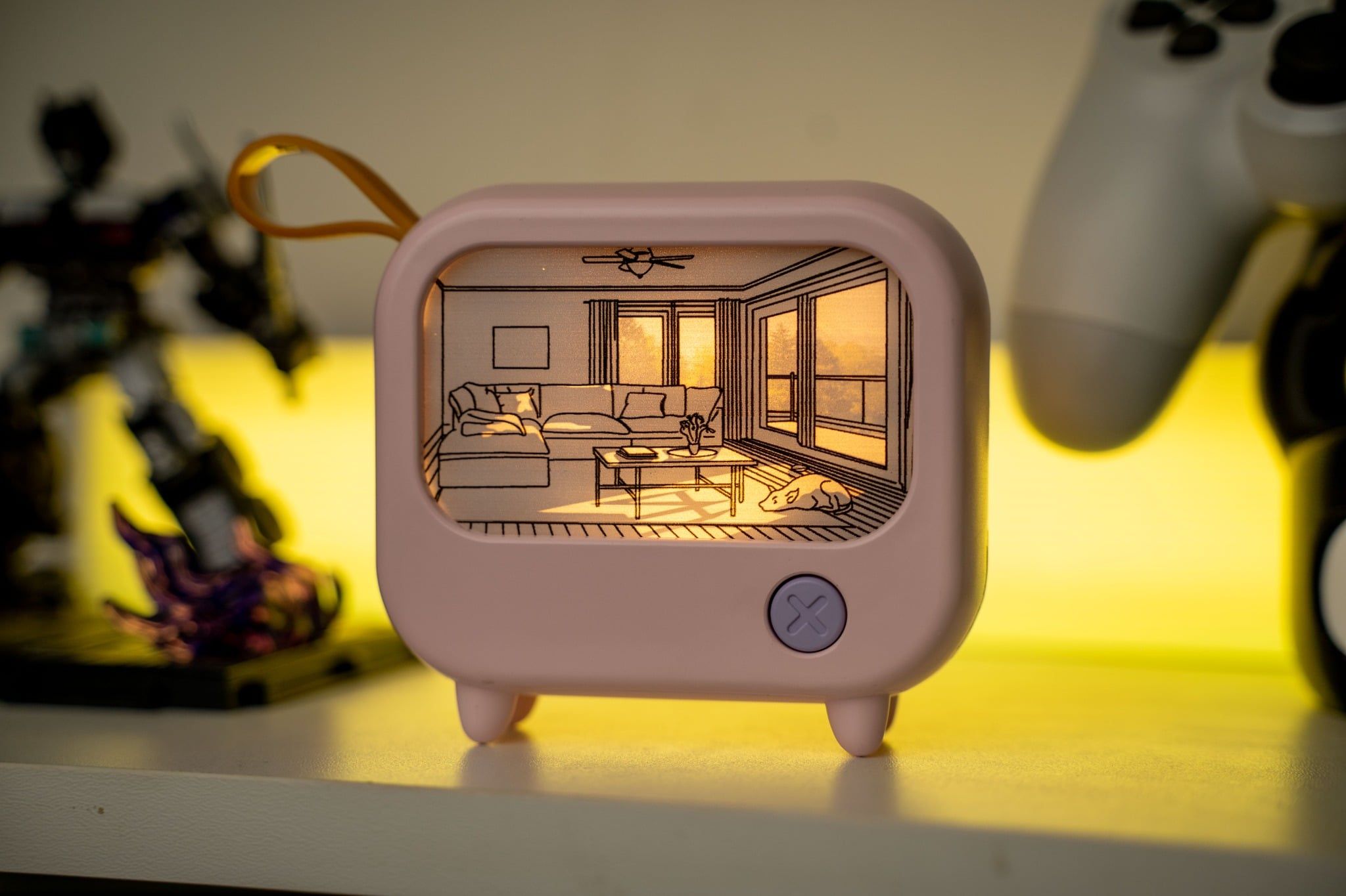  Đèn ngủ decor trang trí để bàn hình Tivi Retro 