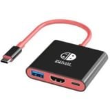  Dock Tivi Mini cho Nintendo Switch V1 - V2 - Oled (USB-C to HDMI + PD + USB) 