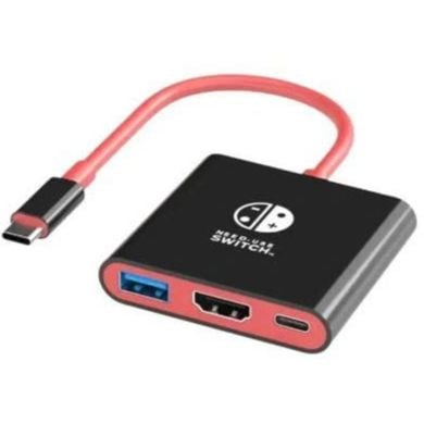  Dock Tivi Mini cho Nintendo Switch V1 - V2 - Oled (USB-C to HDMI + PD + USB) 