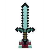  Đèn để bàn, đèn ngủ trang trí Kiếm Minecraft + chân đế sạc 