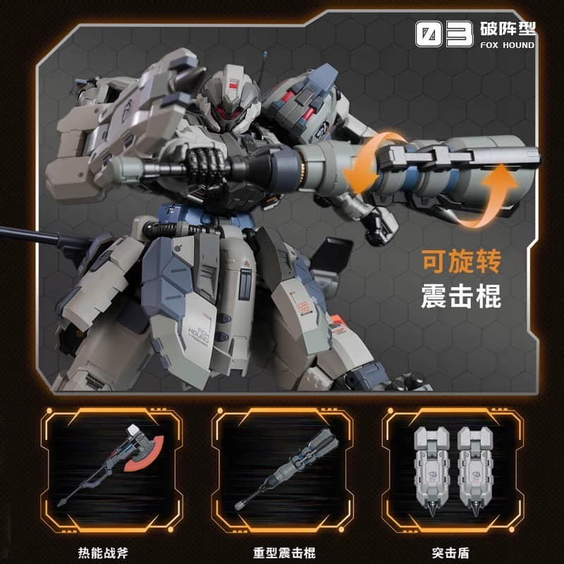  1/100 FoxHound [T.Y.R.A.N.T] Bản combo 3 (Mô Hình Ráp Sẵn) 