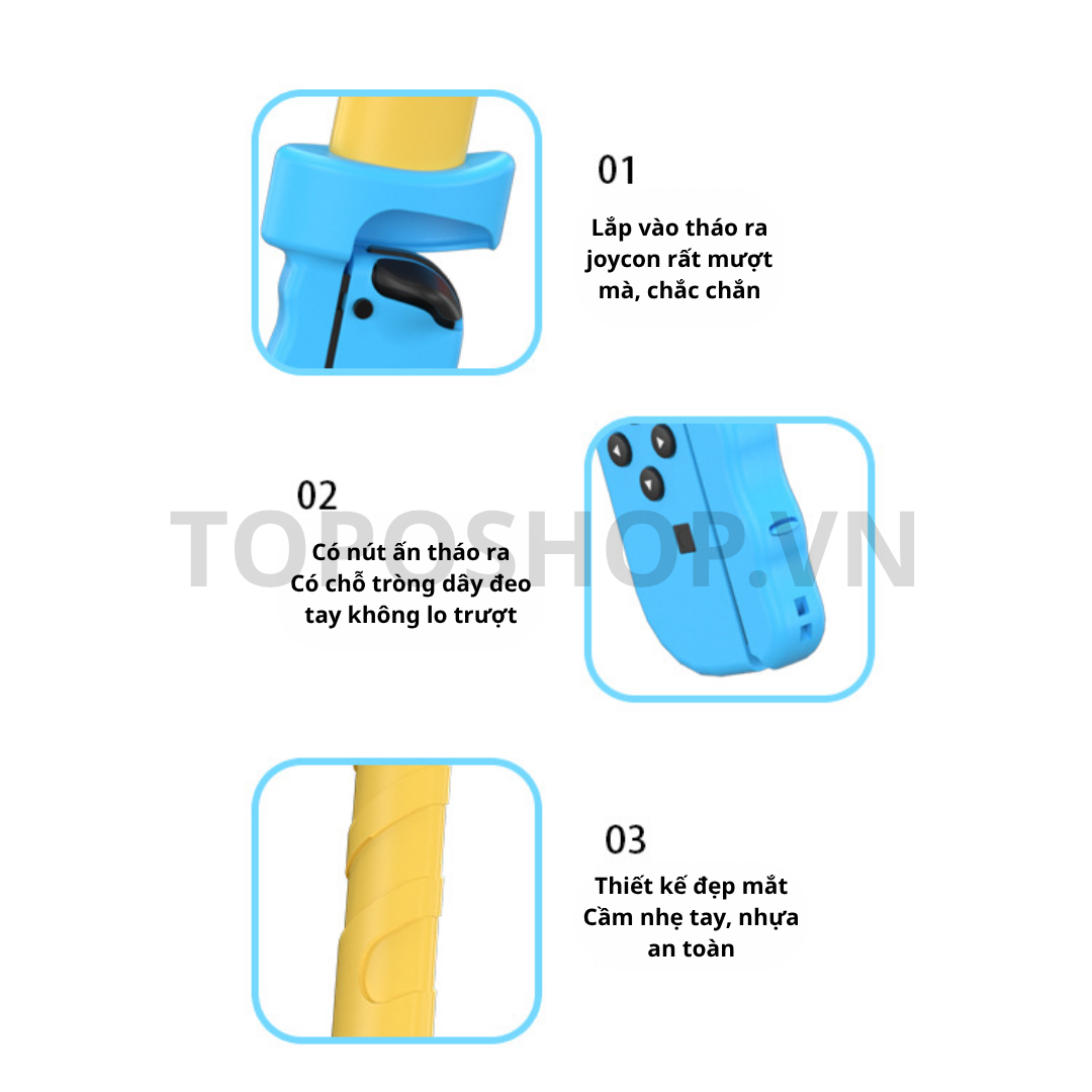  Bộ gậy Kendo / Light Saber DOBE cho Joy-con Nintendo Switch V1/V2/ OLED 