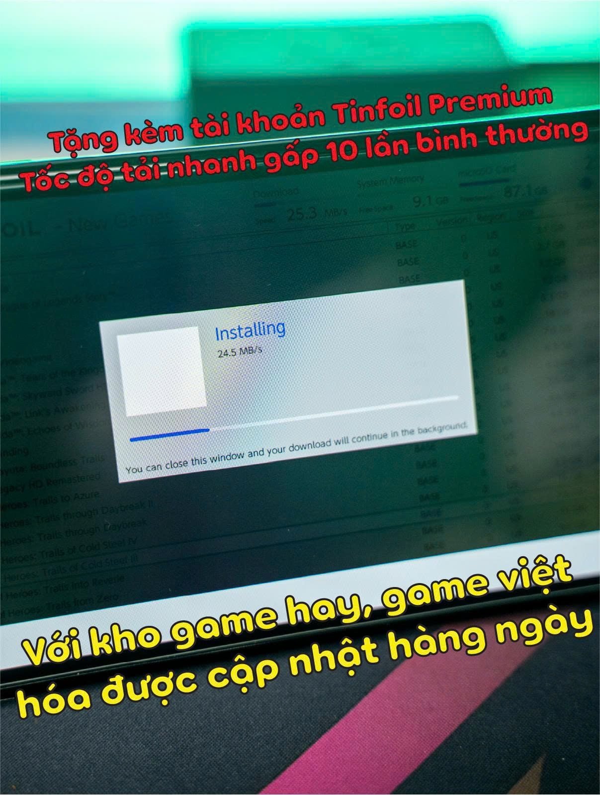  Nintendo Switch Oled Fullbox (Mod Chip) - Cài sẵn game /android app/retro game 