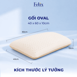 Gối cao su Felix - Gối Oval