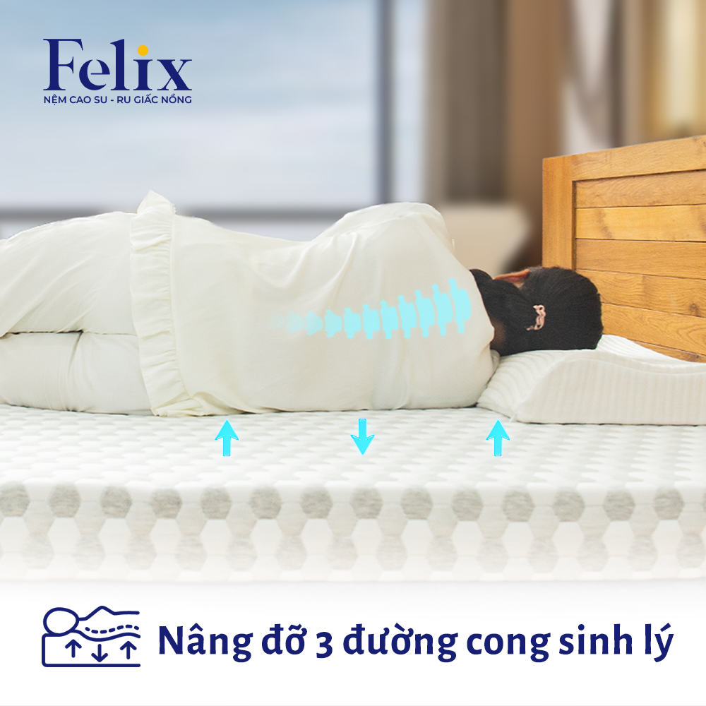 Nệm Cao Su Than Tre Premium Silver Carbon - 10cm