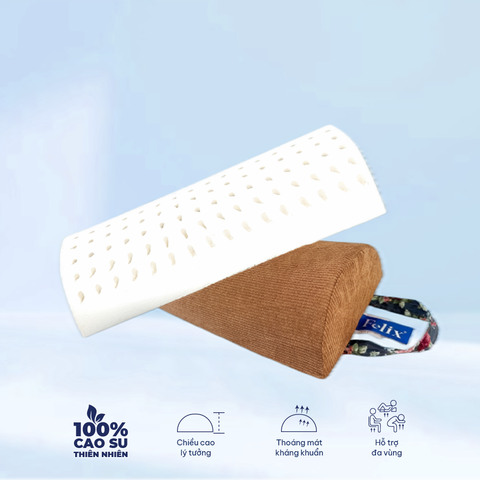  Gối Cao Su - Gối Half Moon 