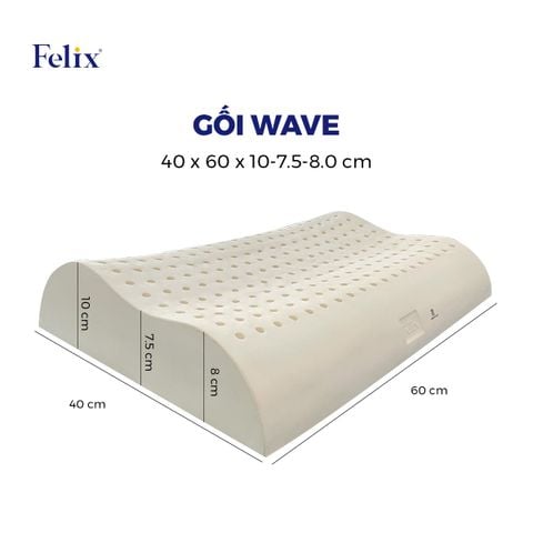  Gối cao su Felix - Lượn sóng Wave 