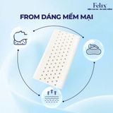 Gối Baby Joy 100% cao su thiên nhiên cho trẻ từ 2-6 tuổi.
