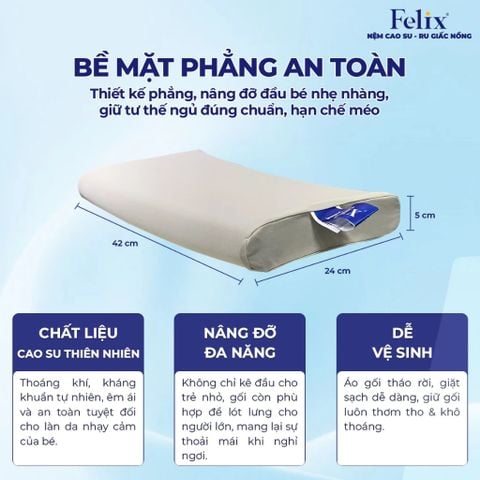  Gối Joy – Gối lót lưng cao su thiên nhiên nâng đỡ cấu trúc cột sống toàn diện 