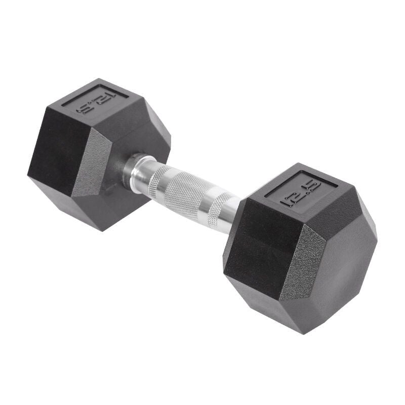 Hex Rubber Coated Dumbbell