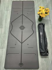 Thảm tập yoga cao su PU Luxury dày 5mm - Thảm yoga định tuyến cao cấp, thấm hút mồ hôi, chống trơn chống trượt