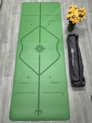 Thảm tập yoga cao su PU Luxury dày 5mm - Thảm yoga định tuyến cao cấp, thấm hút mồ hôi, chống trơn chống trượt