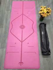 Thảm tập yoga cao su PU Luxury dày 5mm - Thảm yoga định tuyến cao cấp, thấm hút mồ hôi, chống trơn chống trượt