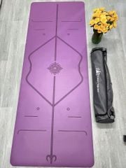 Thảm tập yoga cao su PU Luxury dày 5mm - Thảm yoga định tuyến cao cấp, thấm hút mồ hôi, chống trơn chống trượt