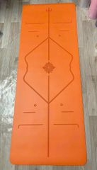 Thảm tập yoga cao su PU Luxury dày 5mm - Thảm yoga định tuyến cao cấp, thấm hút mồ hôi, chống trơn chống trượt