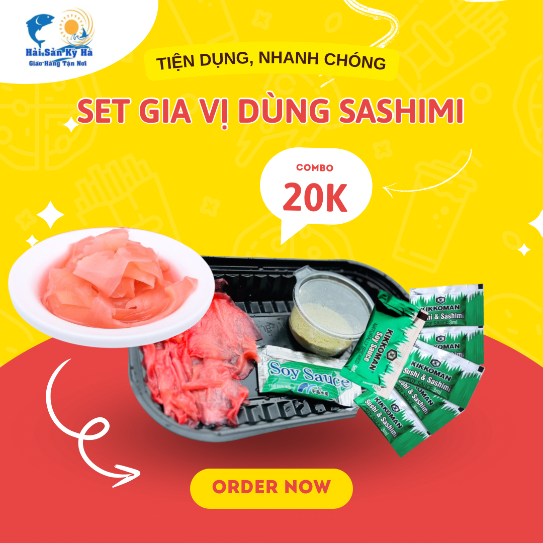 Đặt mua set gia vị sushi sashimi combo tiện lợi
