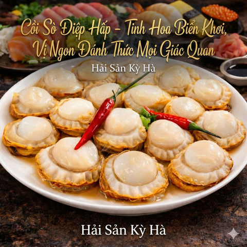 Cồi Sò Điệp Hấp (Ngon)