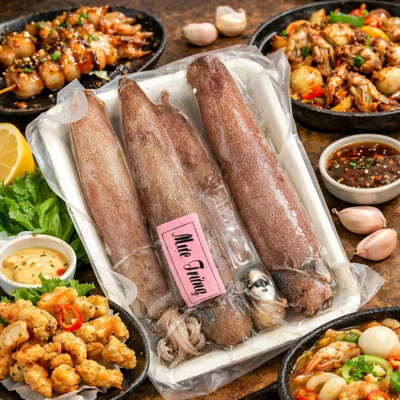 Cửa hàng bán mực trứng ngon tươi sống TPHCM