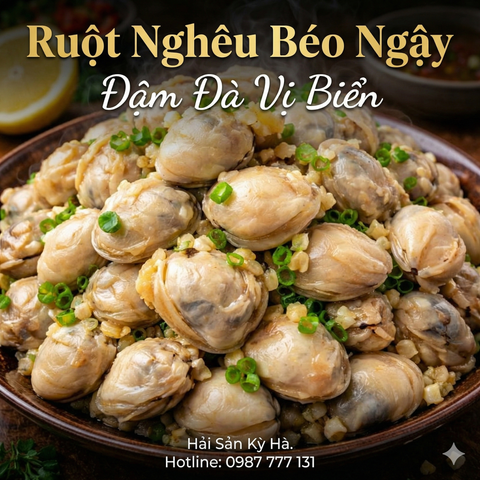 Thịt nghêu lụa size 700-1000 (Net9)