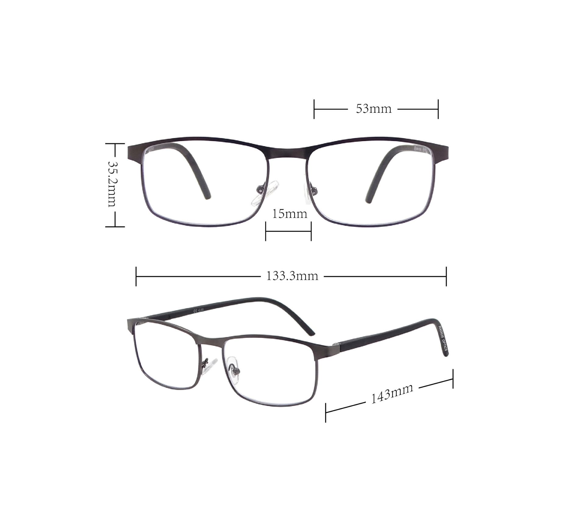  MẮT KÍNH LÃO – RADIUS OPTICS PR-PC13106 