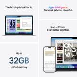  MacBook Air 13.6 inch M5 10-Core CPU | 8-Core GPU 16GB 1TB SSD 