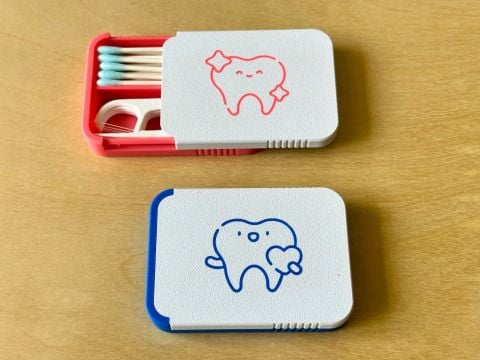  Pocket Sliding Lid Box for Floss, Picks & Swabs 