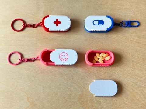  Pocket Mini Sliding Lid Pill Box 