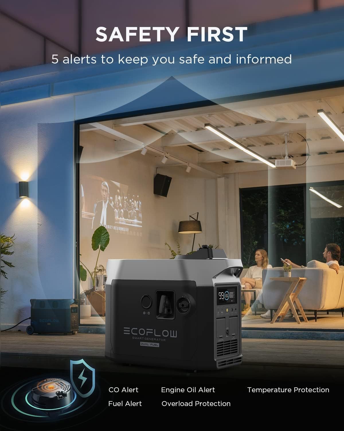  Máy phát điện EcoFlow Dual Fuel Smart Generator (1800W) hàng DEMO 