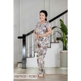 1587TCD - Đồ bộ Tole nữ trung niên mặc nhà Thành Duyên bông, tay con, quần dài ( 04-24)