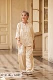 3515TLD - Đồ gấm cho bà mặc nhà Thành Duyên  tay lỡ, quần dài,thoáng mát