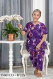 1546TCD(j) Đồ bộ bông cho bà mặc nhà Thành Duyên cổ tròn, tay ngắn, quần dài