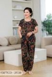 1587TCD - Đồ bộ Tole nữ trung niên mặc nhà Thành Duyên bông, tay con, quần dài (G)