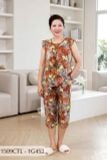 1509CTL(1F)- Đồ bộ Tole nữ mặc nhà Thành Duyên bông, tay cánh tiên, quần lửng (04-24)