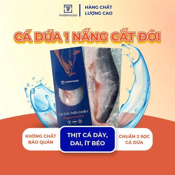  Cá Dứa 1 Nắng Cắt đôi- hộp 500gr 