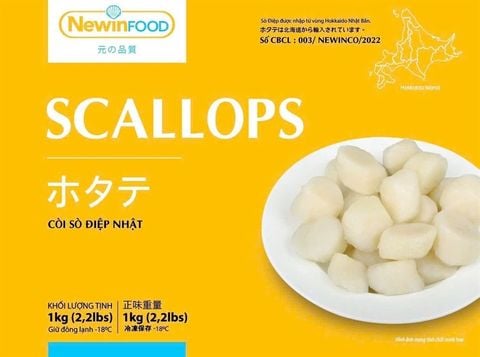  Cồi sò điệp Nhật 20-25- Hộp 1kg 